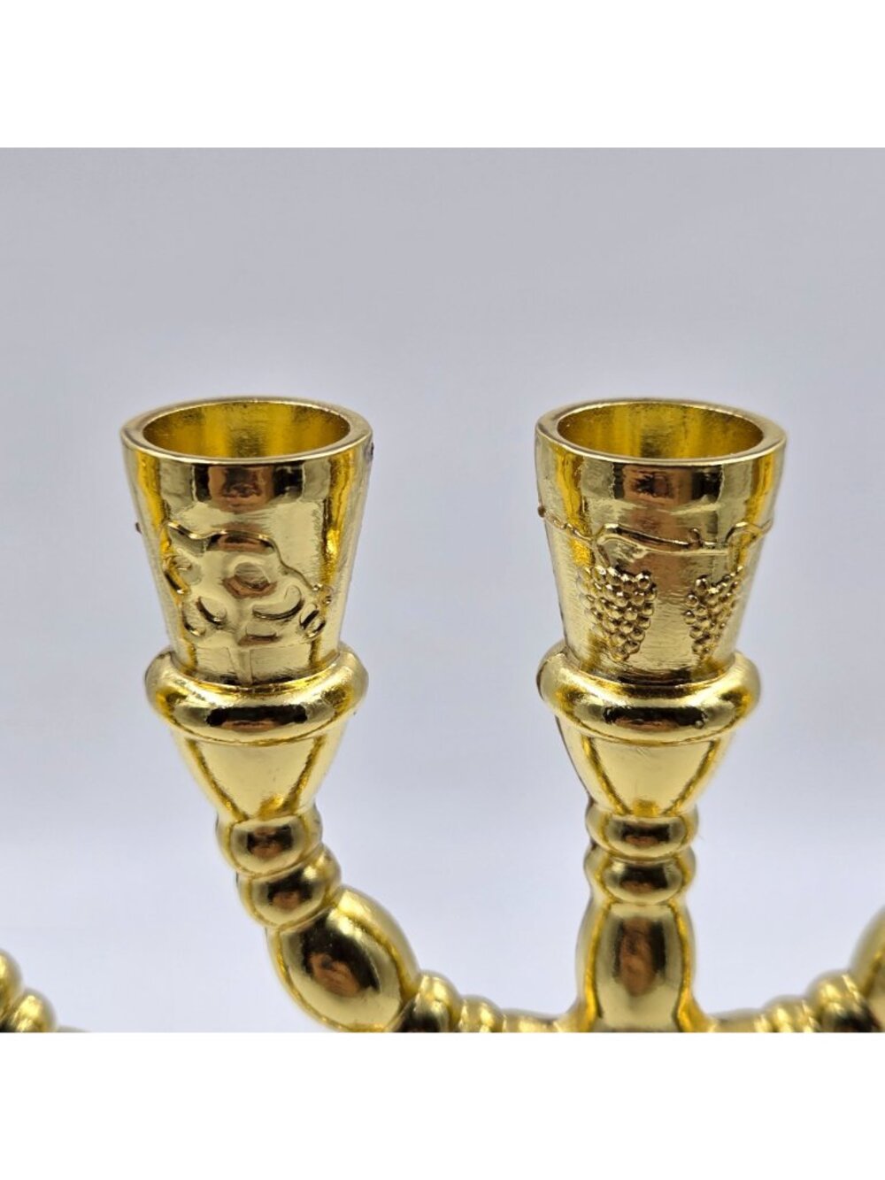 7 Taper Holy Land Symbols of the 12 Tribes of Israel Menorah Hexagonal Base - Picture 13 of 16
